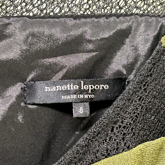 Runway Ultra Ray Crepe Transporter Nanette Lepore Dress in Olive - Picture 3 of 9